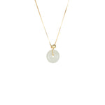 Pico Mini Kandy Donut Jade Necklace with Gold Plated Silver
