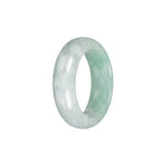 Genuine Type A Green Jade Bangle - Child Half Moon