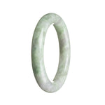 Genuine Grade A Green Jadeite Bracelet - 55mm Round