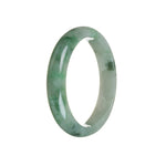 Genuine Grade A Green Jade Bracelet - 57mm Semi Round