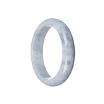 Certified Grade A Lavender Jadeite Bangle - 59mm Half Moon