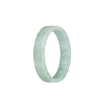 Real Natural Green Pattern Jade Bracelet - 51mm Flat