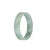 Genuine Grade A Pale Green with Green Pattern Jadeite Bangle - 52mm Flat