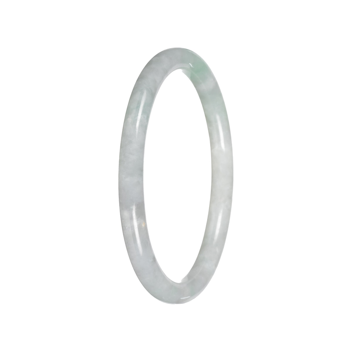 Authentic Burmese Jadeite Bracelet - 'Quiet Skies' - Petite Oval (53mm-56mm)