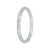 Authentic Burmese Jadeite Bracelet - 'Quiet Skies' - Petite Oval (53mm-56mm)