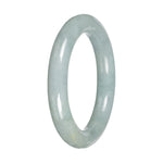 Grade A Light Green Jadeite Bangle Bracelet - 52mm Round