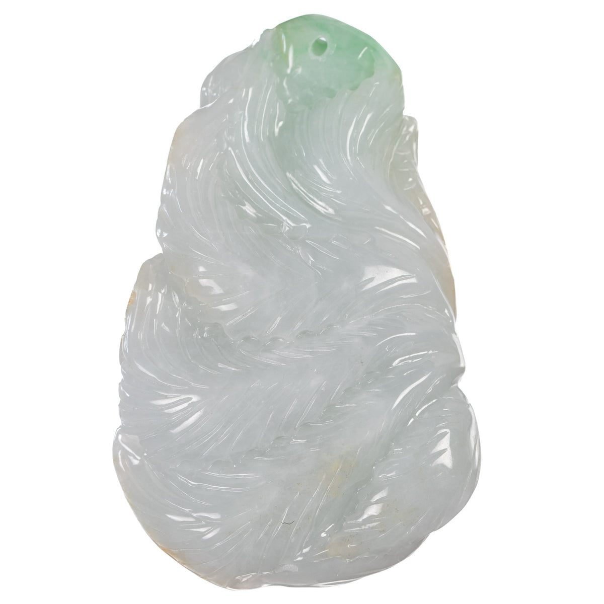 Jade Fox Pendant - Real Burmese Jadeite
