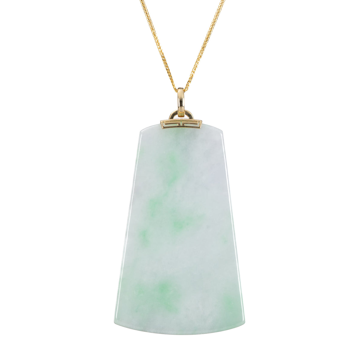 Large Trapezoid Jade Pendant (PingAnPai)