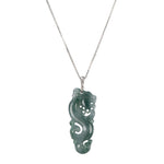 Bluish Green Jade Dragon Pendant