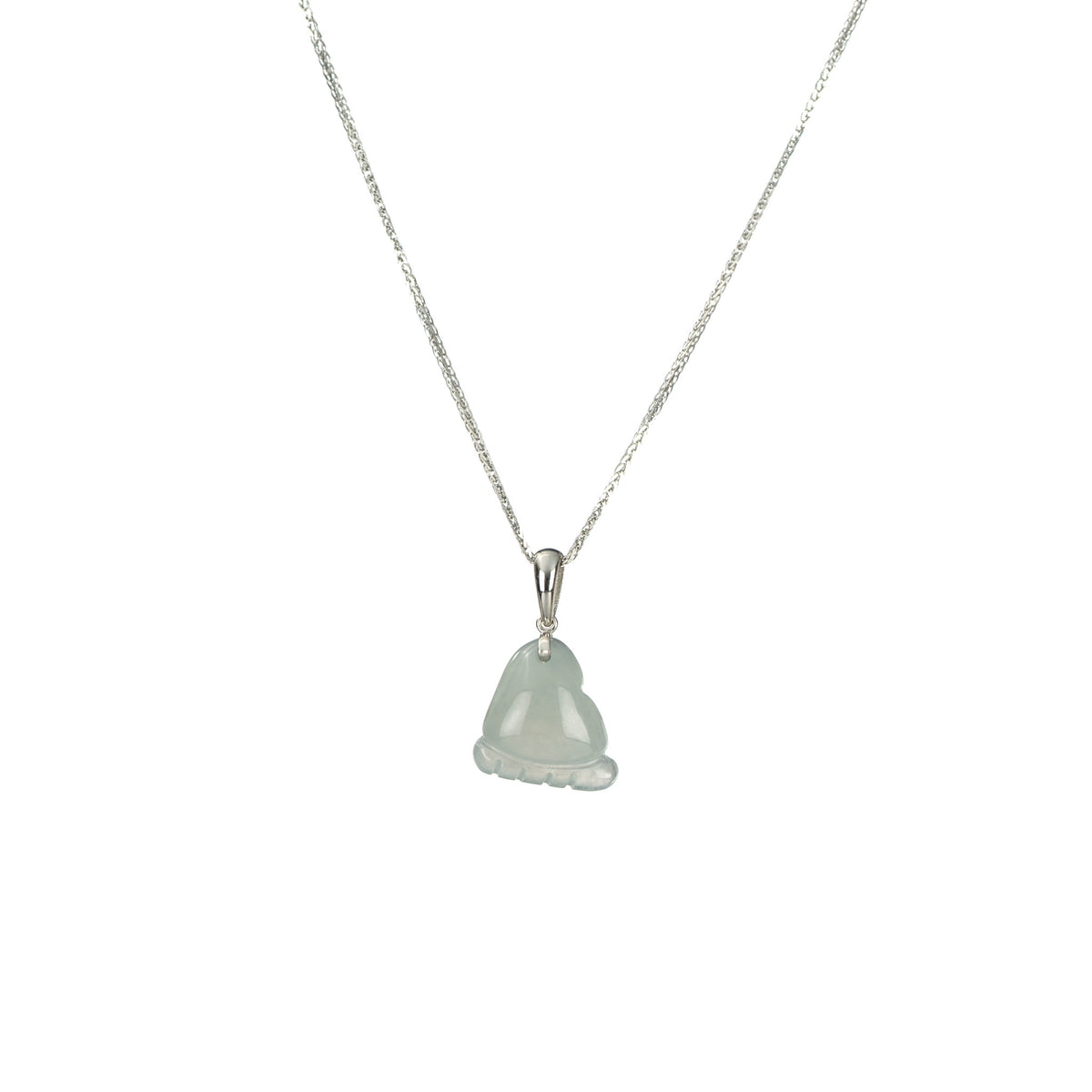 Icy Pale Green Baby Foot Jade Pendant - Genuine Burmese Jadeite