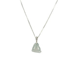 Icy Pale Green Baby Foot Jade Pendant - Genuine Burmese Jadeite