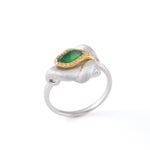 Melbourne - Jadeite Jade Flower Ring