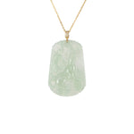 Tranquiliti Chinese Zodiac Animal Jade Pendant with 18ct Gold and Diamonds - Dog