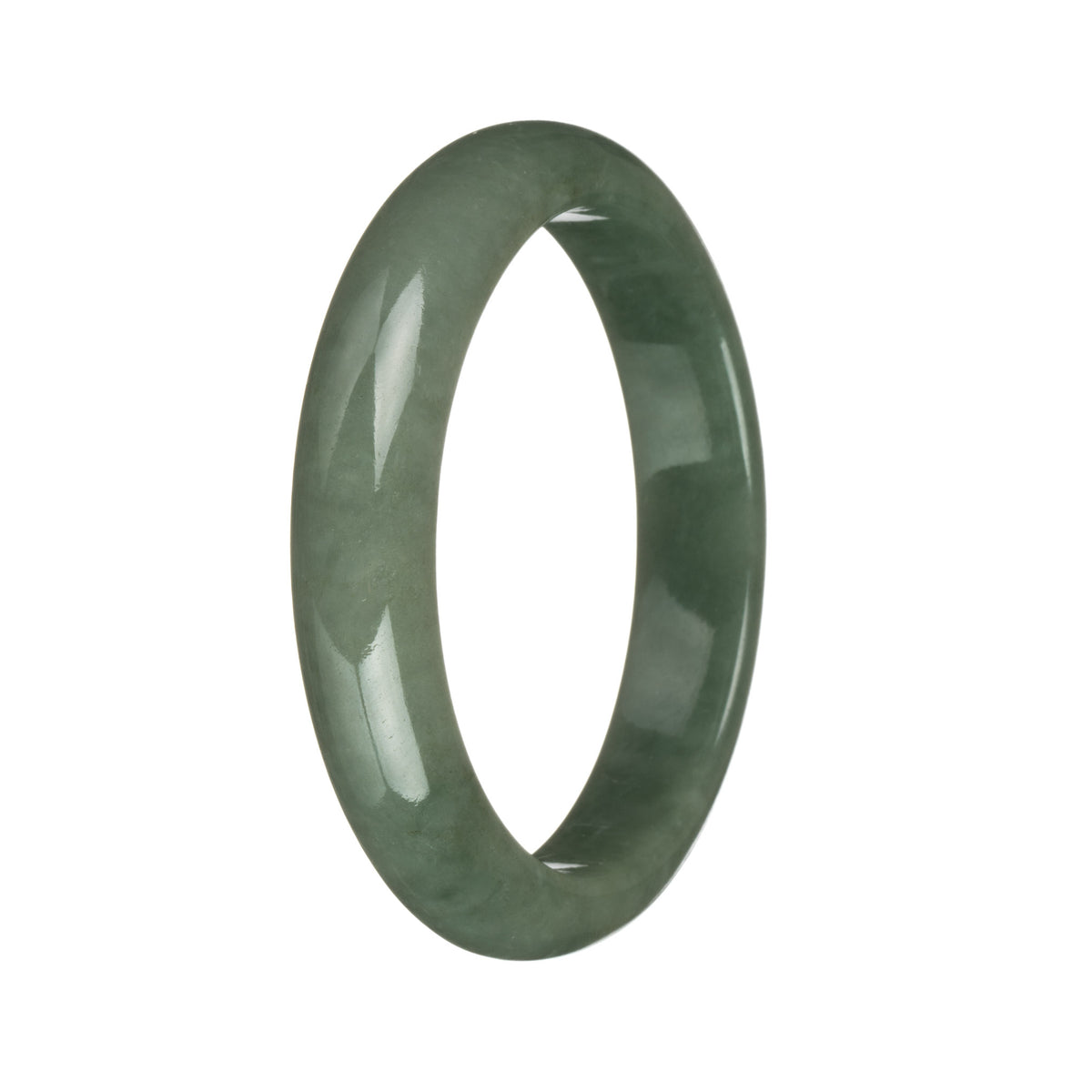 57.3mm Green Jade Bangle Bracelet