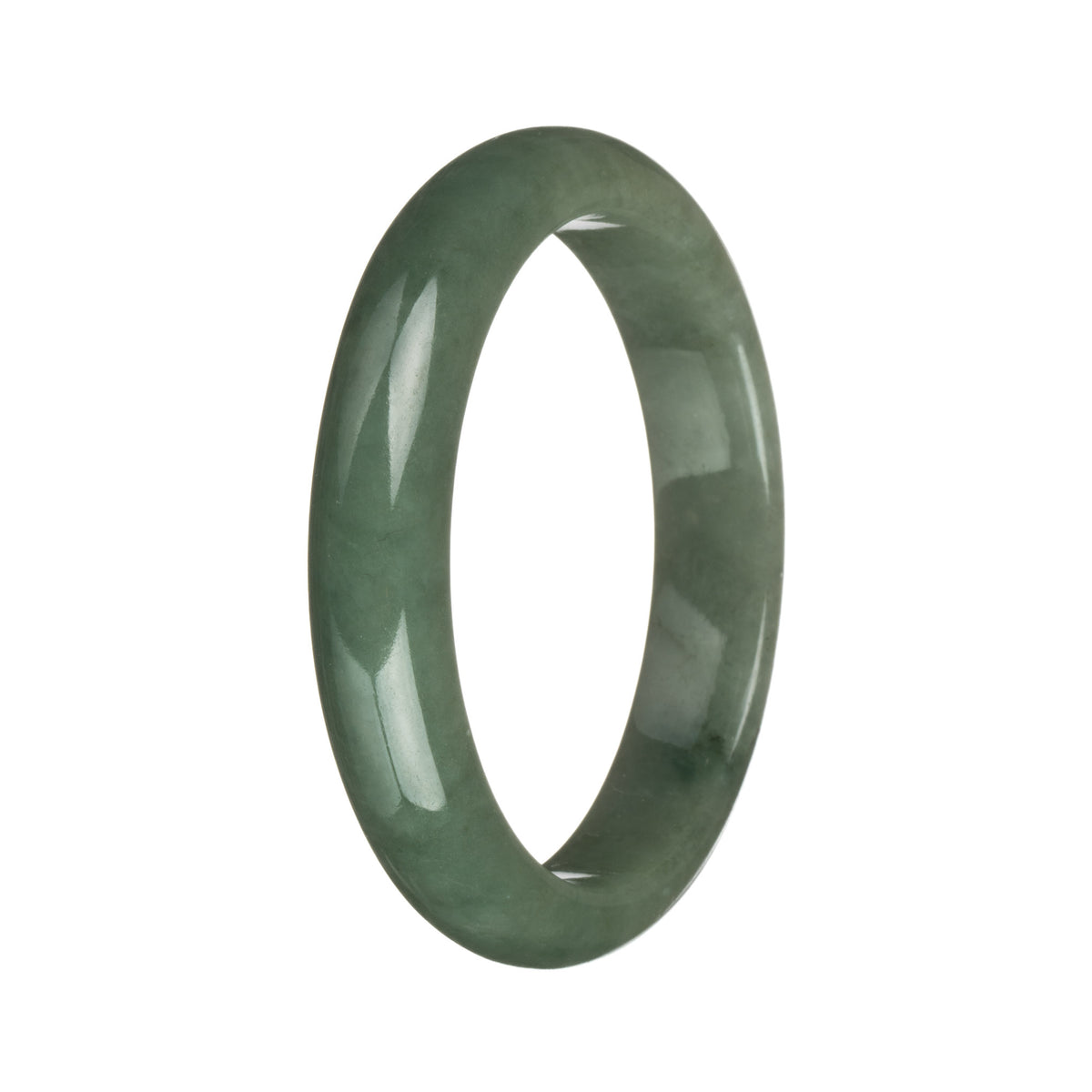 57.3mm Green Jade Bangle Bracelet