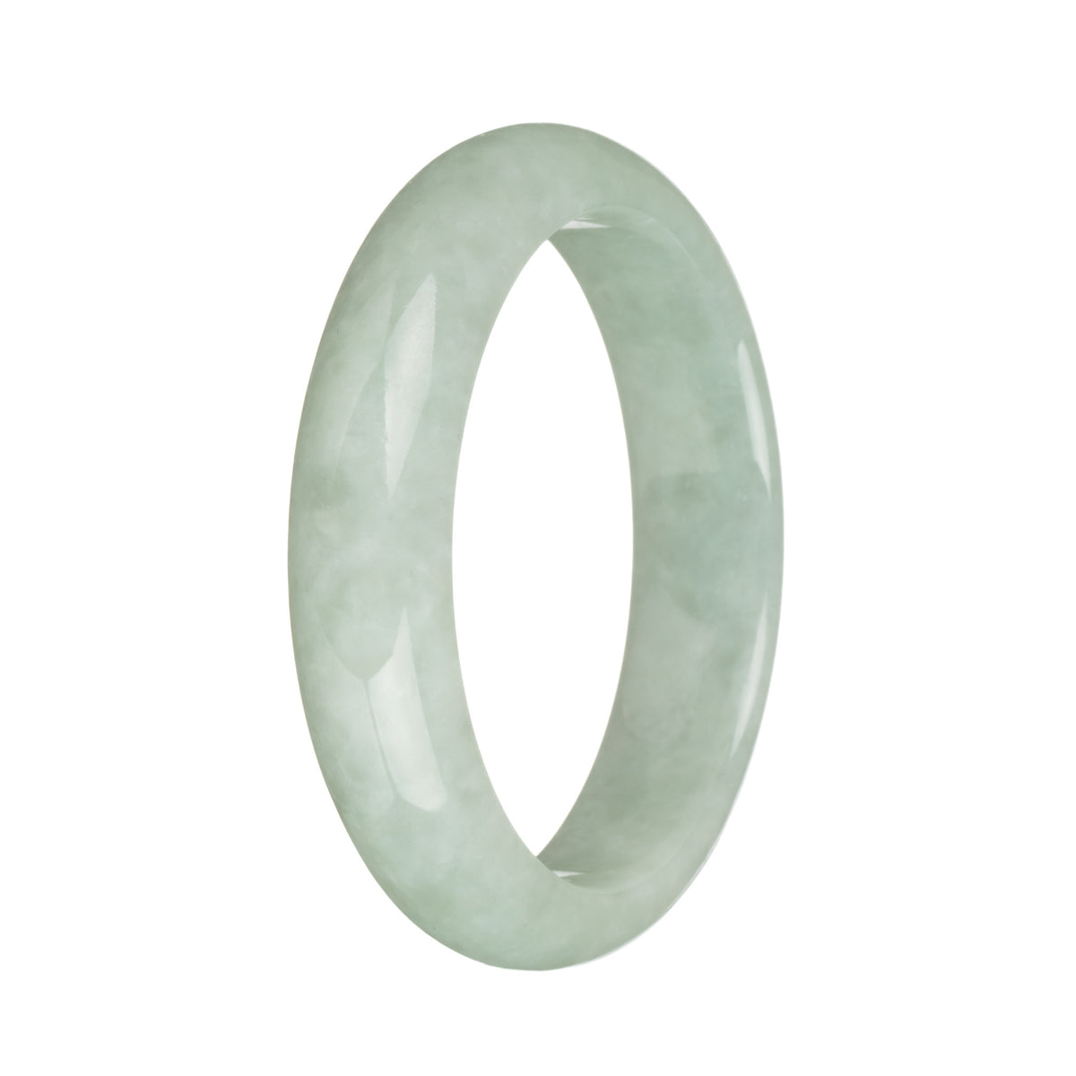 58mm Light Green Jade Bangle Bracelet