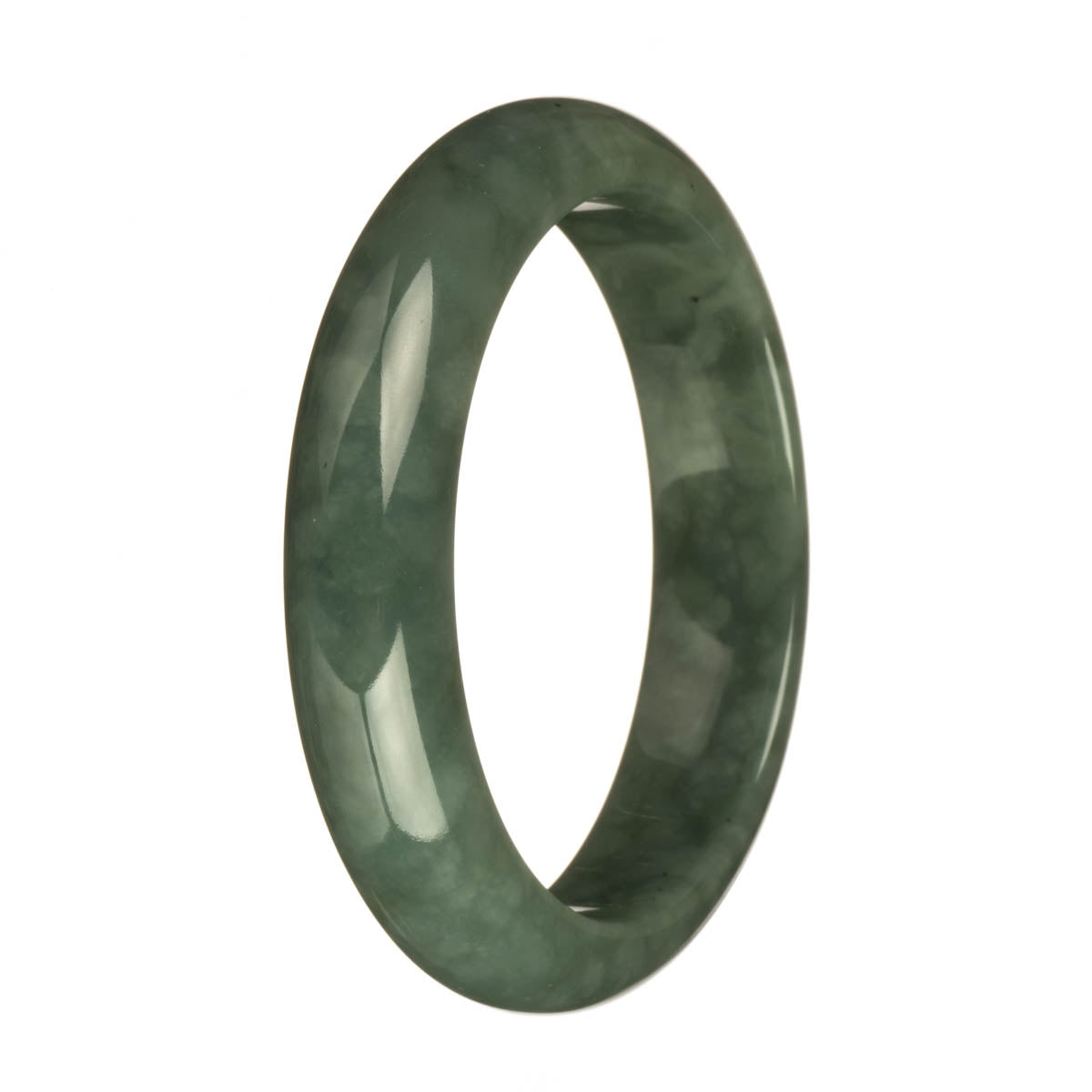 62.6mm Green Jade Bangle Bracelet
