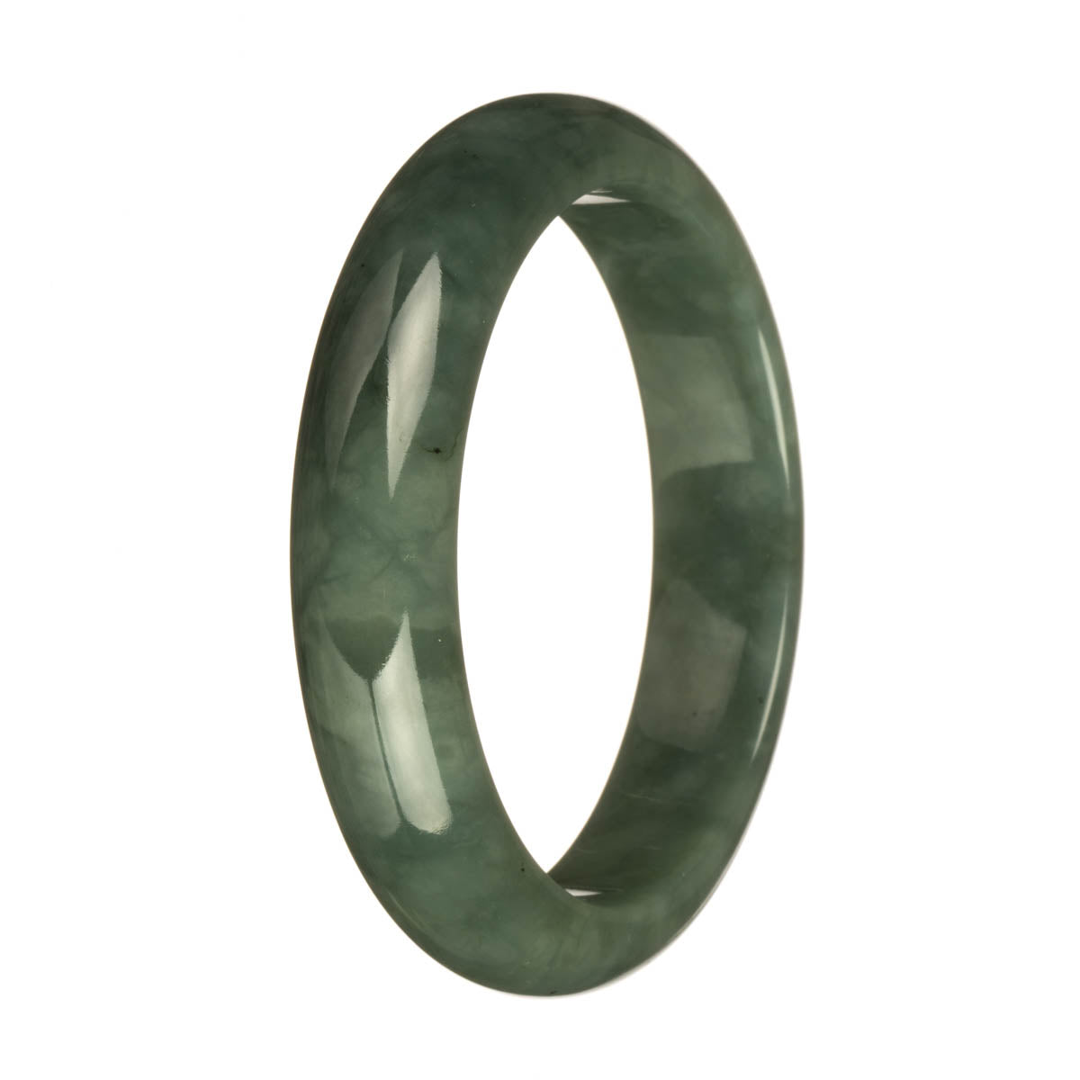 62.6mm Green Jade Bangle Bracelet
