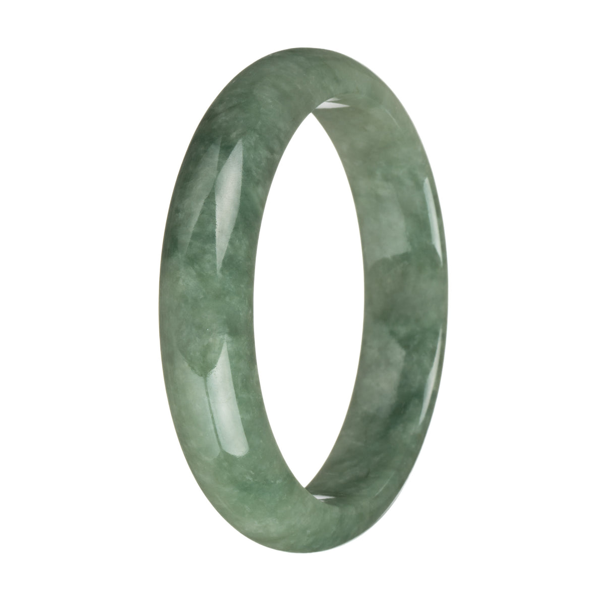 63mm Green Jade Bangle Bracelet