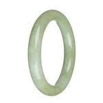 58.5mm Green with Brown Spots Jade Bangle Bracelet