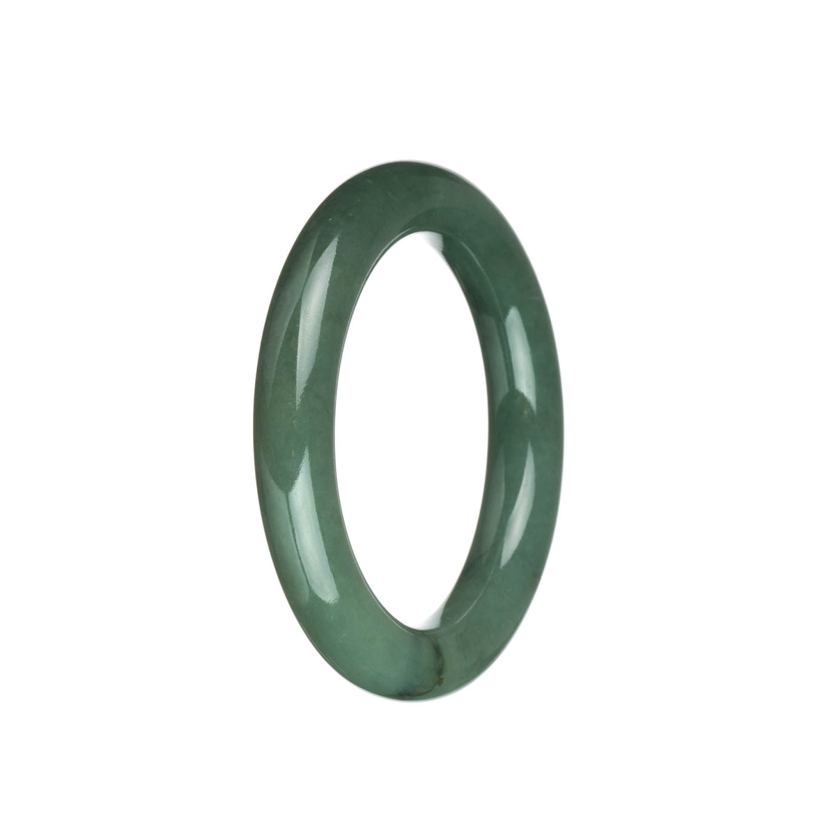 Genuine Grade A Green Jade Bracelet - 53mm Round