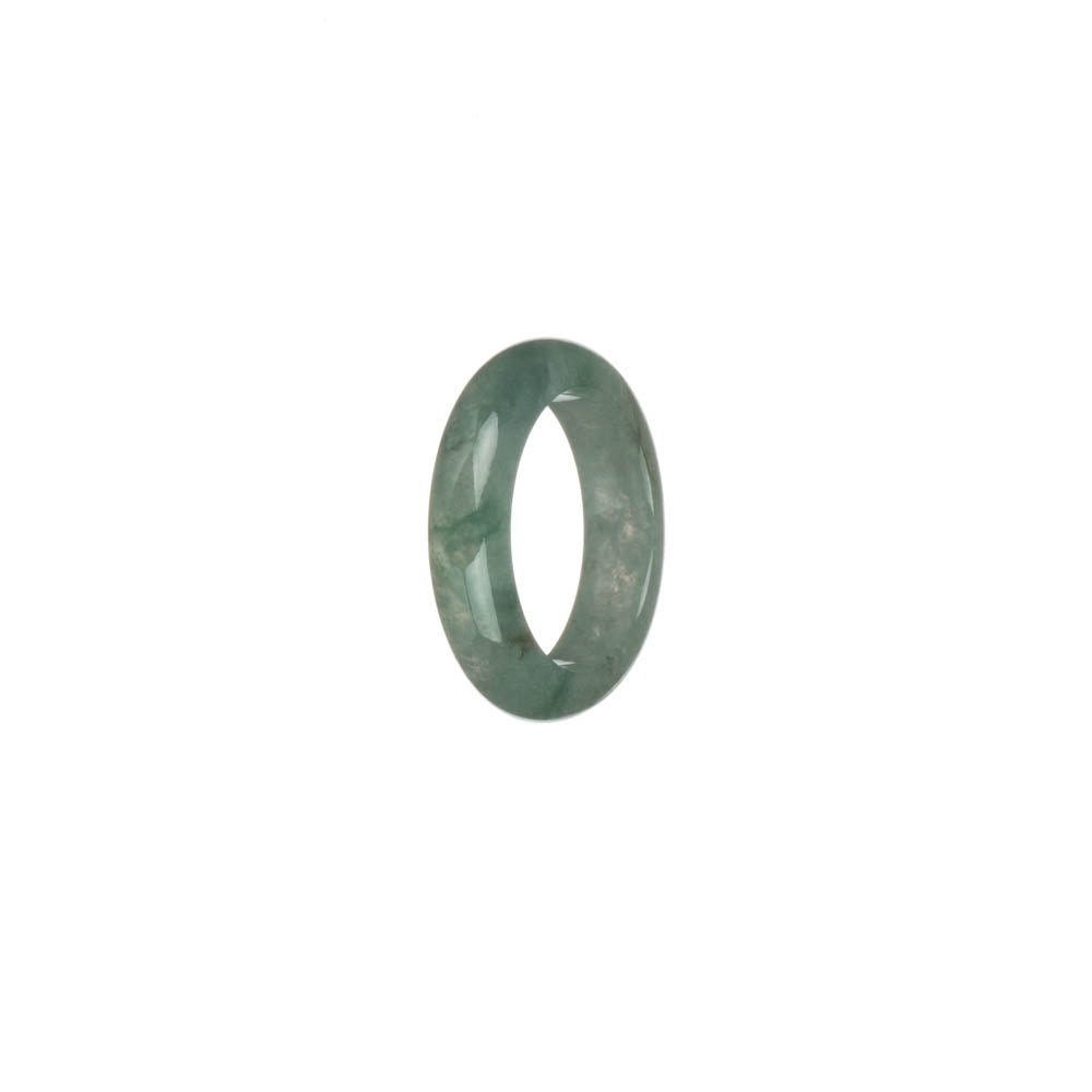 Certified Green Jadeite Jade Ring - US 6