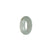 Authentic White Burma Jade Ring  - US 7