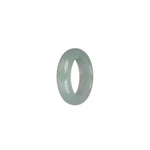 Real White and Pale Green Jade Band - US 7