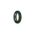 Genuine Dark Green Jadeite Jade Ring - US 7.25