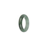 Certified Pale Green, and Green with Apple Green Pattern Burmese Jade Band - US 7