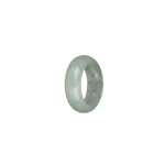 Genuine White and Pale Green Burma Jade Band - US 6