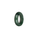 Genuine Green with Apple Green Pattern Burmese Jade Ring- US 7.5