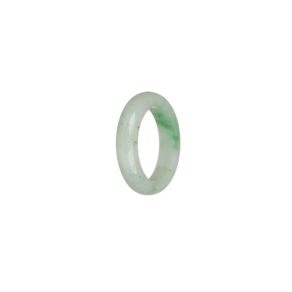 Light Green and White Jadeite Jade Bead Bracelet with 24K Gold Pixiu