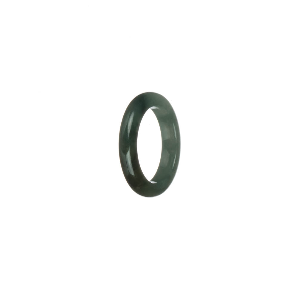 Genuine Dark Green Jadeite Jade Band - US 6.5