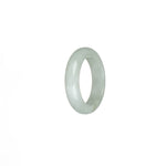Certified White Burmese Jade Ring - US 9.5