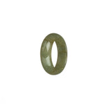 Real Olive Green Jade Ring- US 10