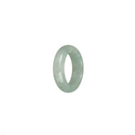 Real Pale Green and White Burma Jade Ring - US 6