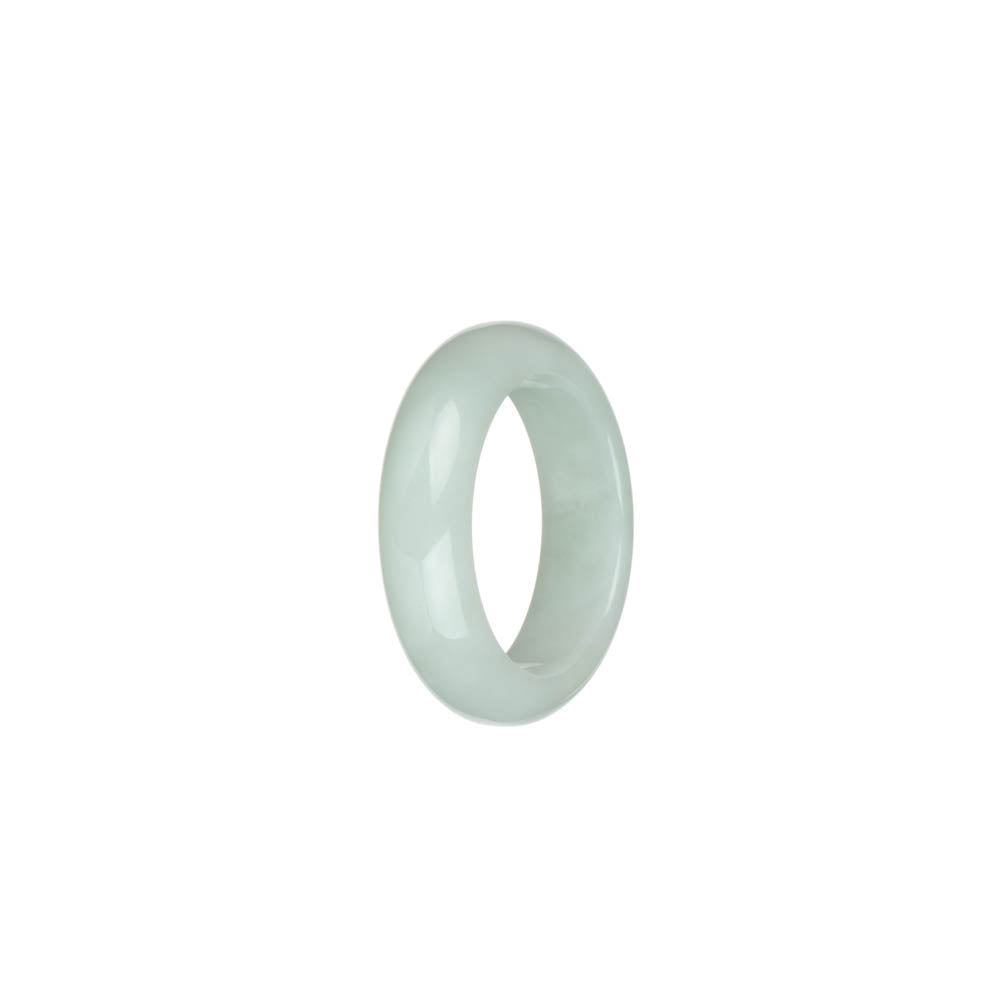 Real White Burma Jade Ring- US 9.5