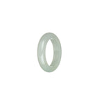 Authentic Greenish White Jade Ring - US 8.25