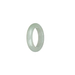 Authentic Greenish White Jade Ring - US 8.25