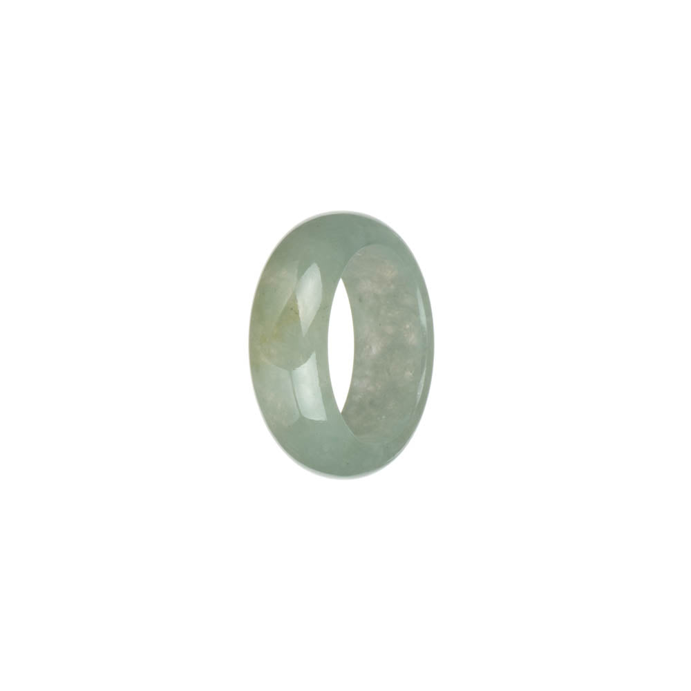 Authentic Light Green Burma Jade Band - US 8