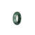 Certified Green with Light Green Burma Jade Band - US 7.25