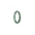 Authentic Pale Green Jadeite Jade Band - US 8.25