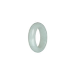Certified White Burmese Jade Ring - US 9.5