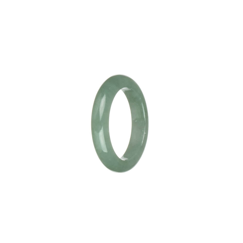 Certified Light Green Jadeite Jade Band - US 9.75