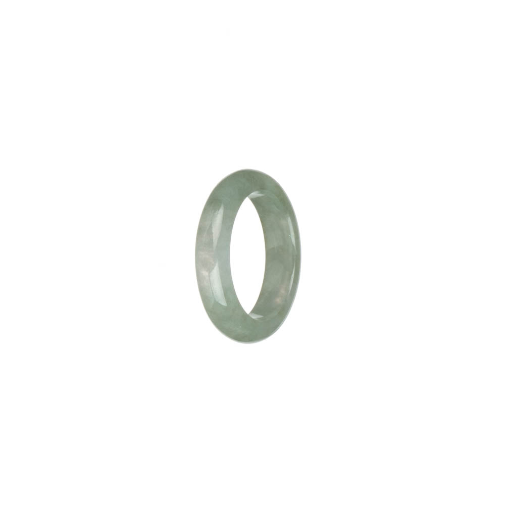 Certified Icy Pale Green Jadeite Jade Ring - US 6