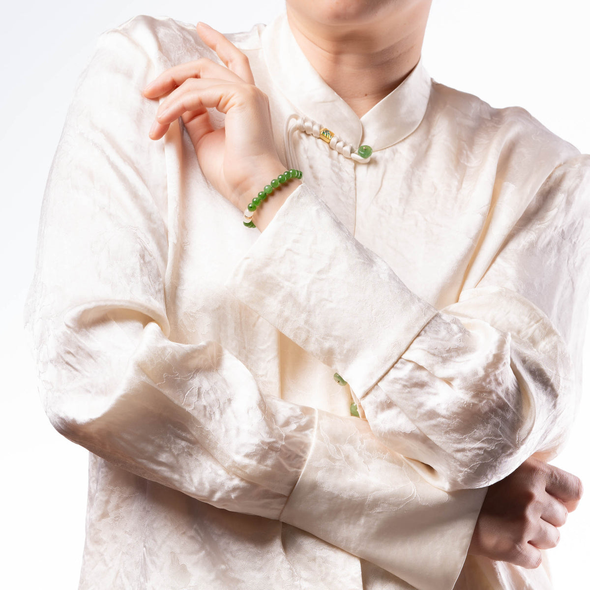 Awaken Soul Green Jade Bracelet