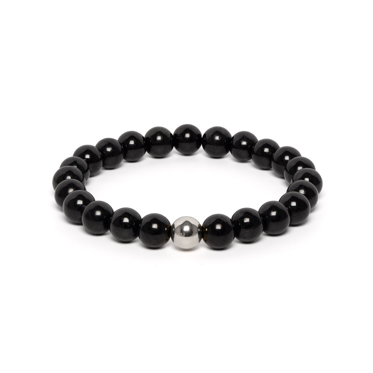 The Solitaire Bracelet with Black Fei Cui Jade