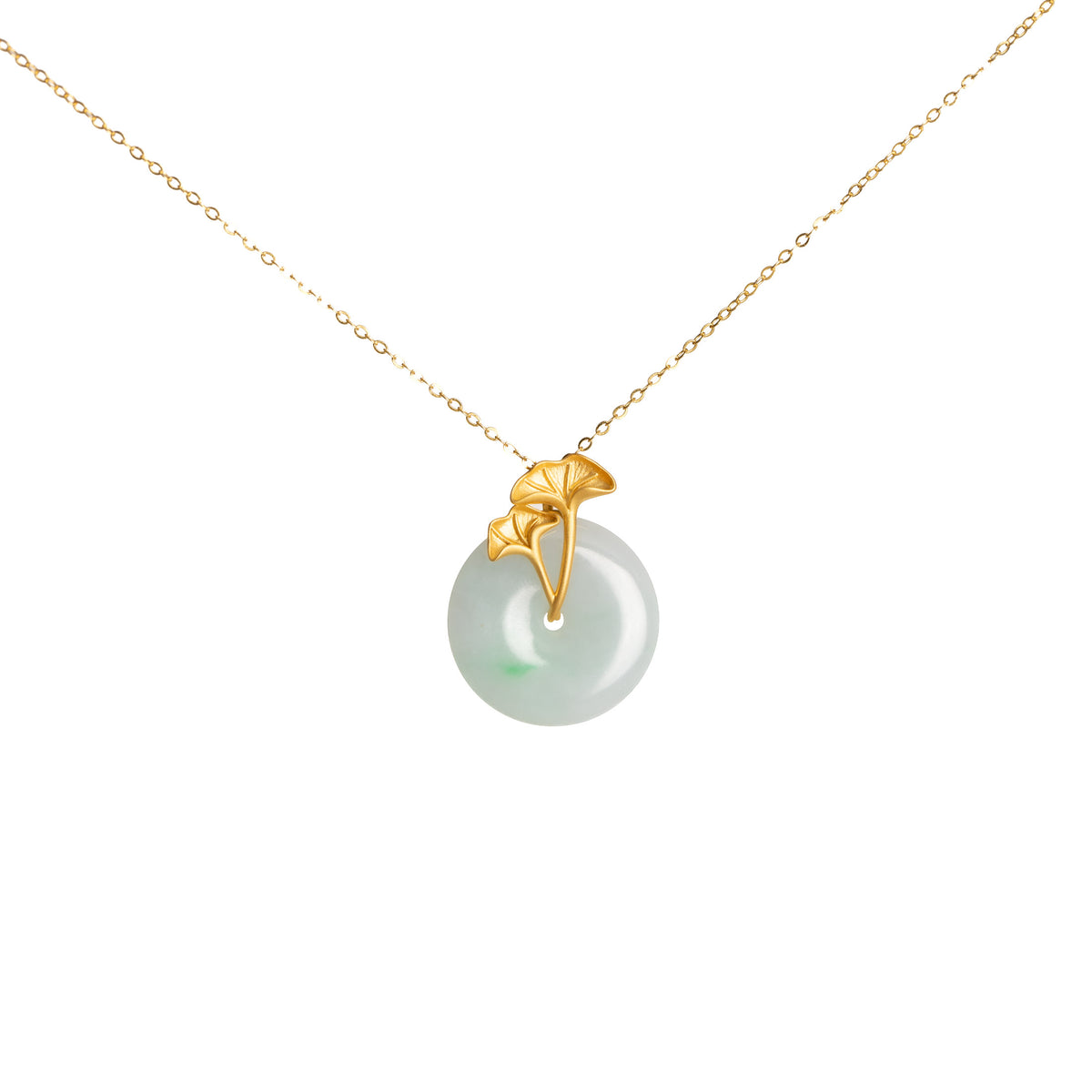 Classic Jade Disc - Ginkgo