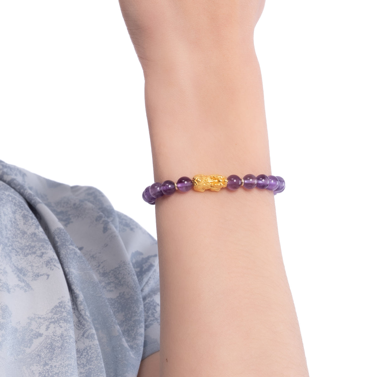 The Fortune Pixiu Bracelet with Amethyst